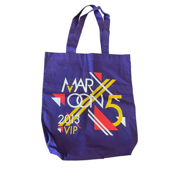 Maroon 5 Adam Levine Band Concert Canvas Tote Bag - Picture 1 of 4